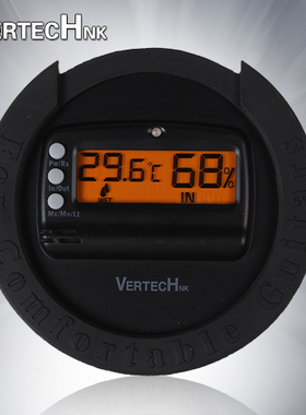 VERTECH民谣吉他音孔盖吉他干燥剂加湿器除湿剂温度计数字显示
