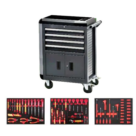 汽车报废回收解体绝缘辅助工具 绝缘工具车 新能源拆解机工具车