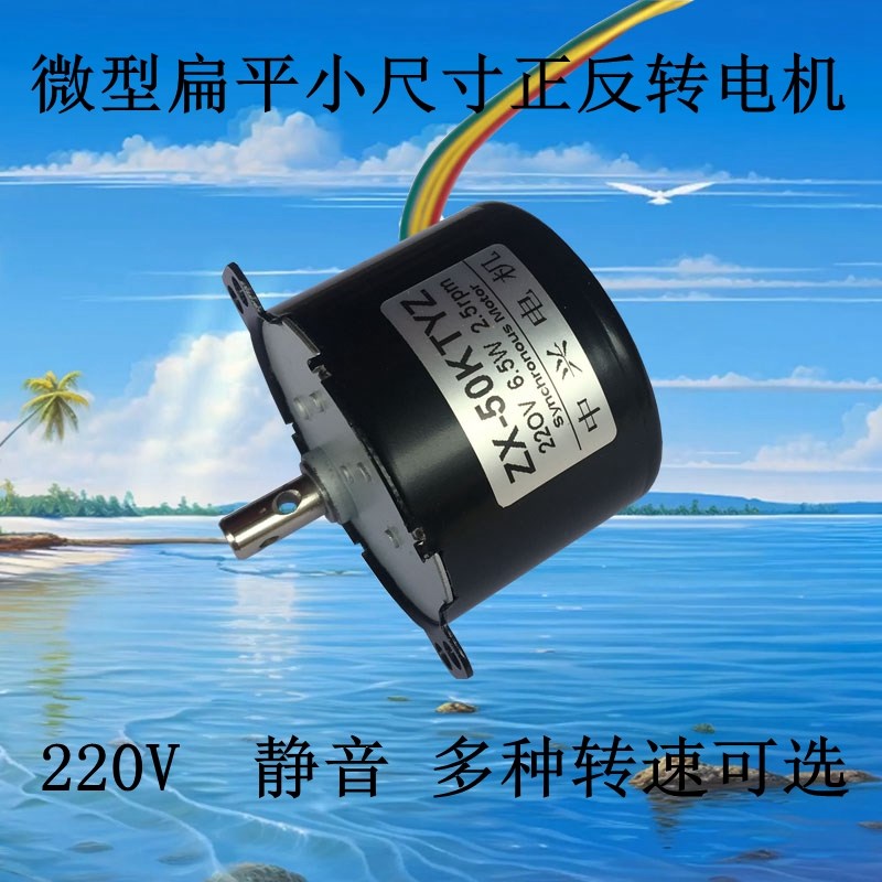 交流202V微型遥控正反转同步电机50KTYZ低速慢速大力马静音小矩达