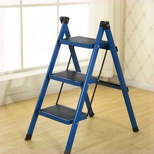 凳梯子阶梯室内阳台单面多功能折E叠梯家装 加厚活动楼梯卧室移