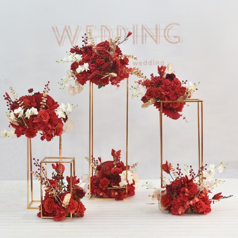 酒店花艺开业用品交付美陈布置高端提车仪式拍照车展假花造景装饰