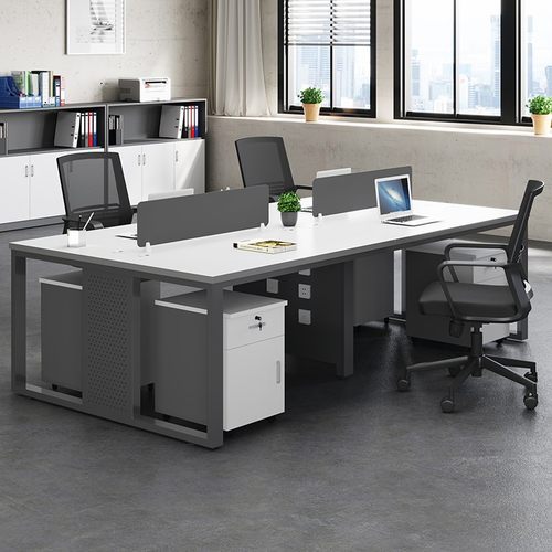 办公桌椅组合简约现代职员桌4/6四人工位办公室屏风隔断财务桌子