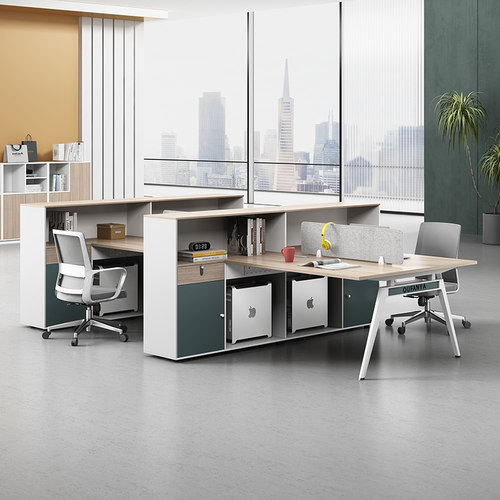 财务办公桌卡座双人工位职员办公桌椅组合四人员工办公桌子办公室