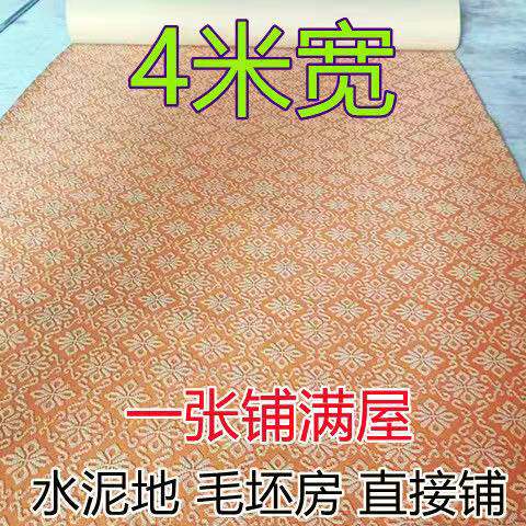 4米宽家用整张地毯卧室客厅加厚耐磨办公室房间宾馆满铺可裁地垫