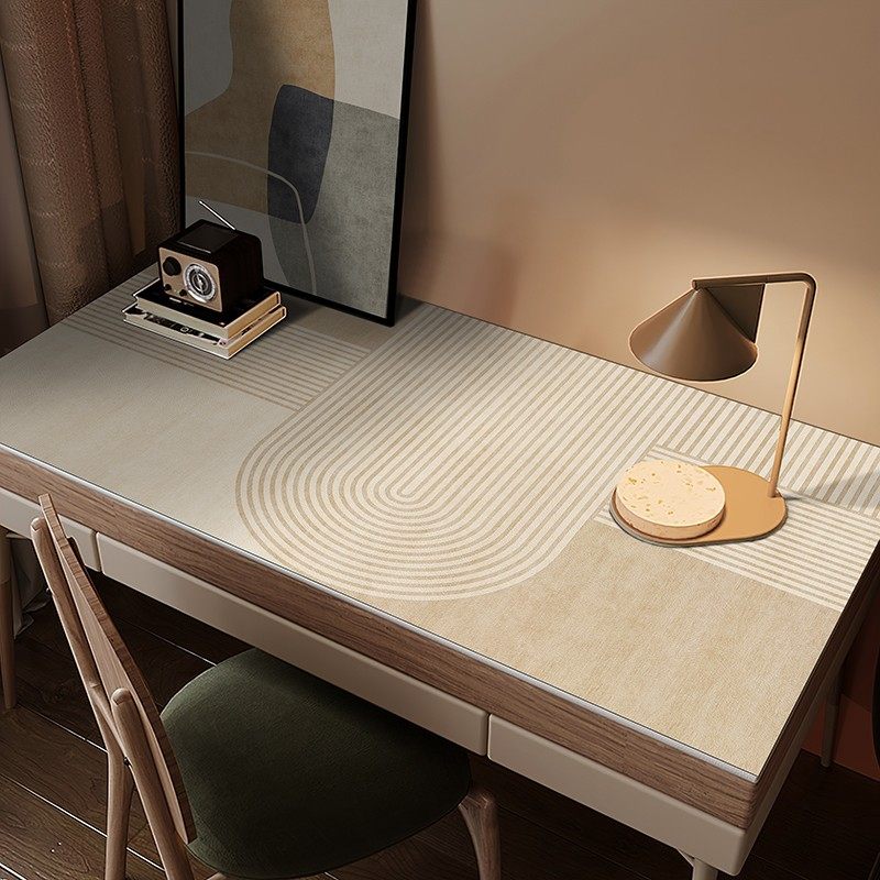侘寂风写字台皮革书桌垫学生桌布防水防油免办公室电脑桌面垫pvc