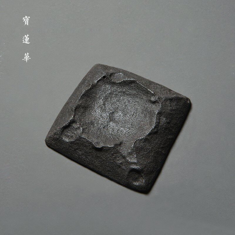 星月随形玄武岩石雕壶承 手工石壶承石托盘 干泡石茶盘养壶托茶托