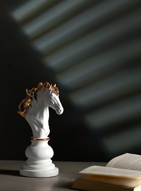 欧式家居酒店客厅创意国际象棋摆件工艺电视柜办公室书房桌面摆饰