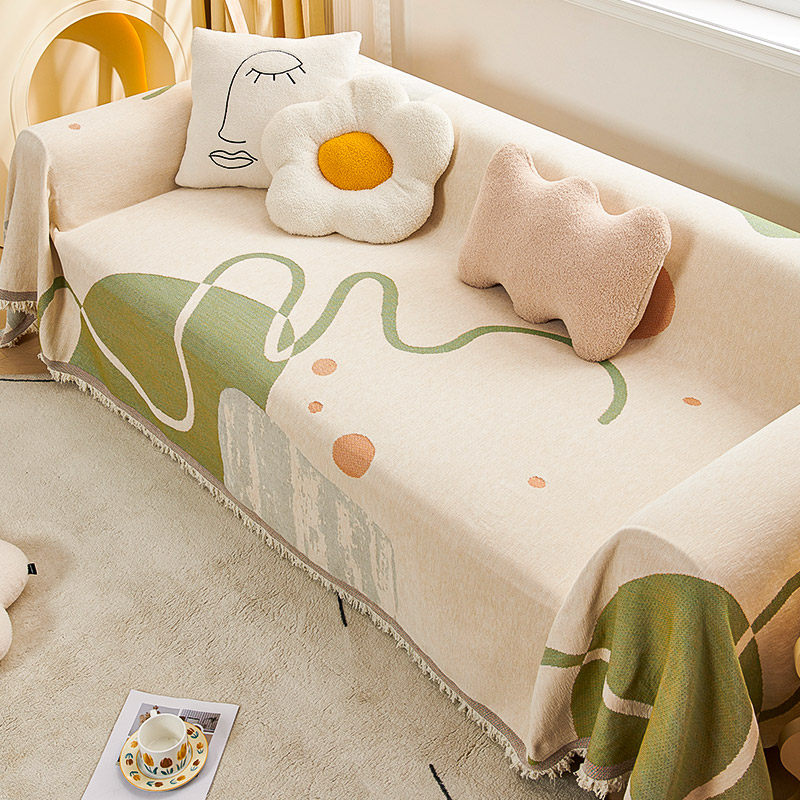 雪尼尔沙发垫盖布巾四季通用防滑沙发套罩2024新款清新防猫抓毯by,居家布艺,沙发垫,淘宝优惠券,粉丝福利购,淘宝优惠卷