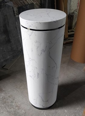 圆柱底座大理石雕塑台酒店样板房室内装饰柱子摆件底座台高端定制