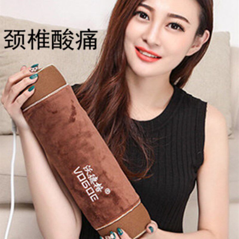 颈椎枕头粗盐热敷包艾盐袋海盐理疗护颈牵引保健枕 电加热盐包