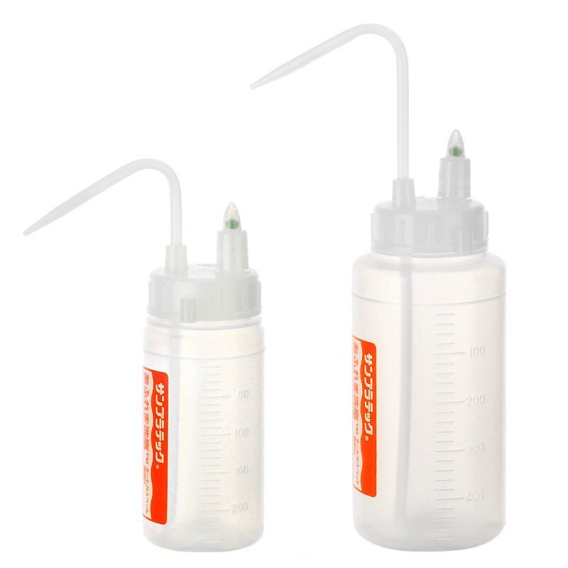 带防残液阀的清洗瓶250ml500ml 防滴漏洗瓶 自动放气塑料挤瓶