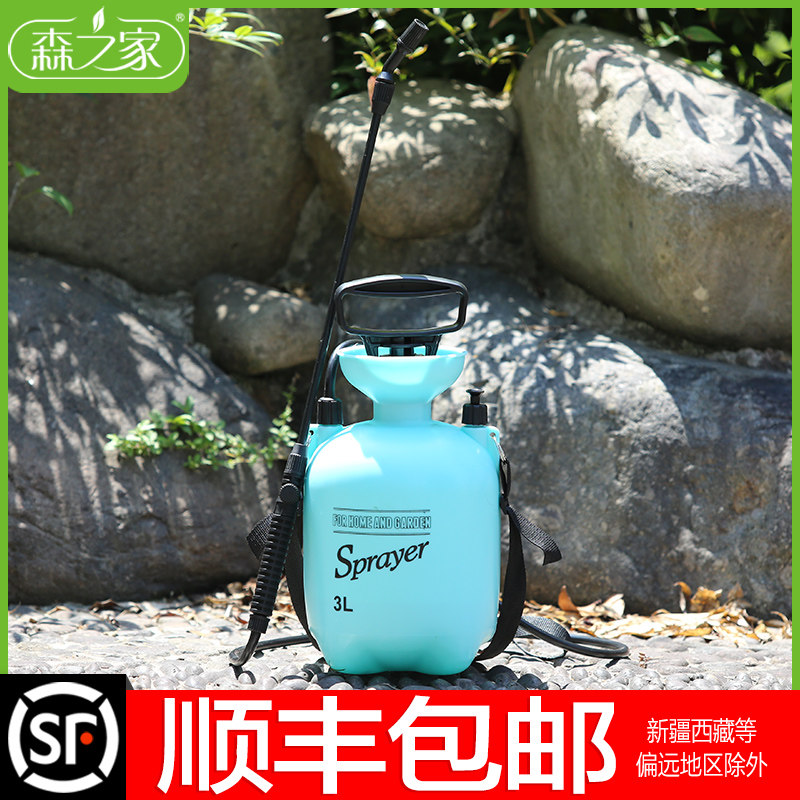 农用3L气压喷雾器园艺喷水清洗玻璃农用浇花喷壶降温洒水喷雾器