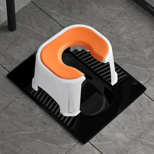 老年人大便坐椅放在蹲便器上的坐便器骨折病人坐着上厕所的凳子