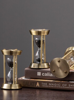 diy沙漏创意摆件3分钟解压倒计时器儿童防摔书房桌面办公室装饰品