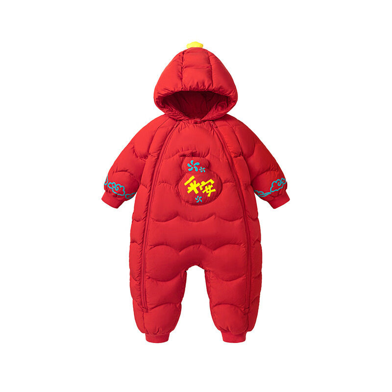 2025新款祥云冬装婴儿连体衣羽绒服宝宝爬服哈衣新年服加厚保,童装/婴儿装/亲子装,羽绒连体衣,淘宝优惠券,粉丝福利购,淘宝优惠卷