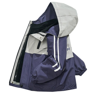 2025新款男童外套冬季儿童冲锋衣三合一可拆卸男孩洋气加绒春