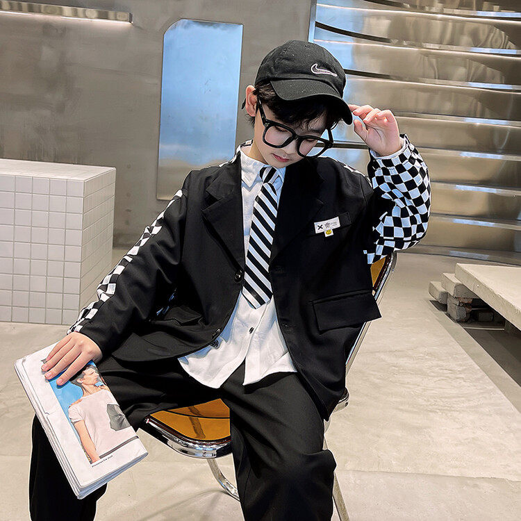 2026新款儿童西装套装花童外套主持人男孩礼服大童宝宝男童西