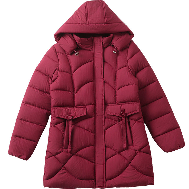 2026新款棉服女士中长款冬季宽松连帽大码加厚洋气棉袄外套时