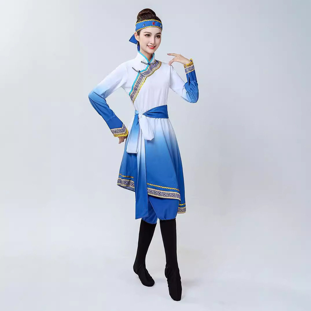 2026新款蒙古舞蹈演出服装女成人艺考蒙族演出服饰民族风广场