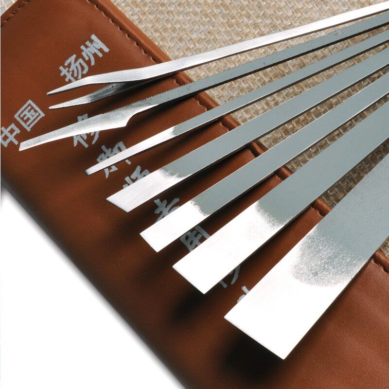 天艺扬州三把刀真锋钢锯条专业修脚刀7件套装美甲修甲去老皮工具