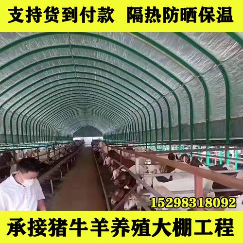 大棚骨架钢管牛棚羊圈猪舍鹅兔养鸡场椭圆管温室蔬菜养殖大棚保温