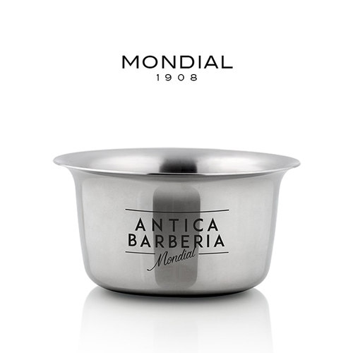 MONDIAL1908男士手动剃须膏皂起泡碗镀烙金属意大利进口