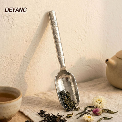 德扬高纯钛无涂层抑菌耐腐蚀茶勺