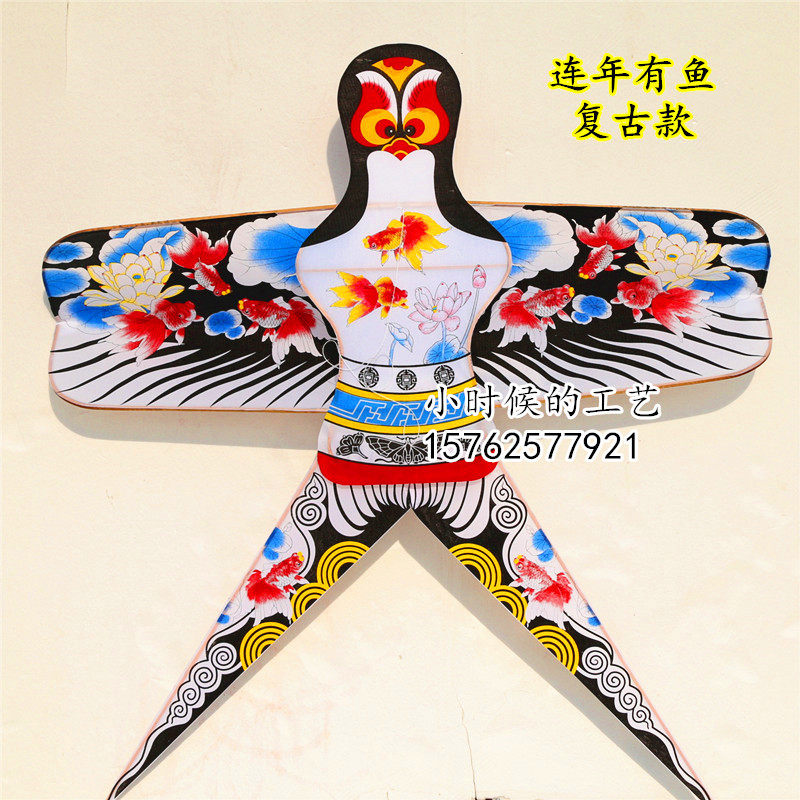 潍坊沙燕风筝立体装饰展览布置学校幼儿园画室传统老式风筝