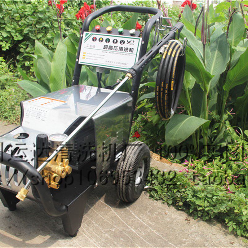 运达380v商用超高压工业清洗机高压泵剥树皮喷砂洗车房380v免擦拭