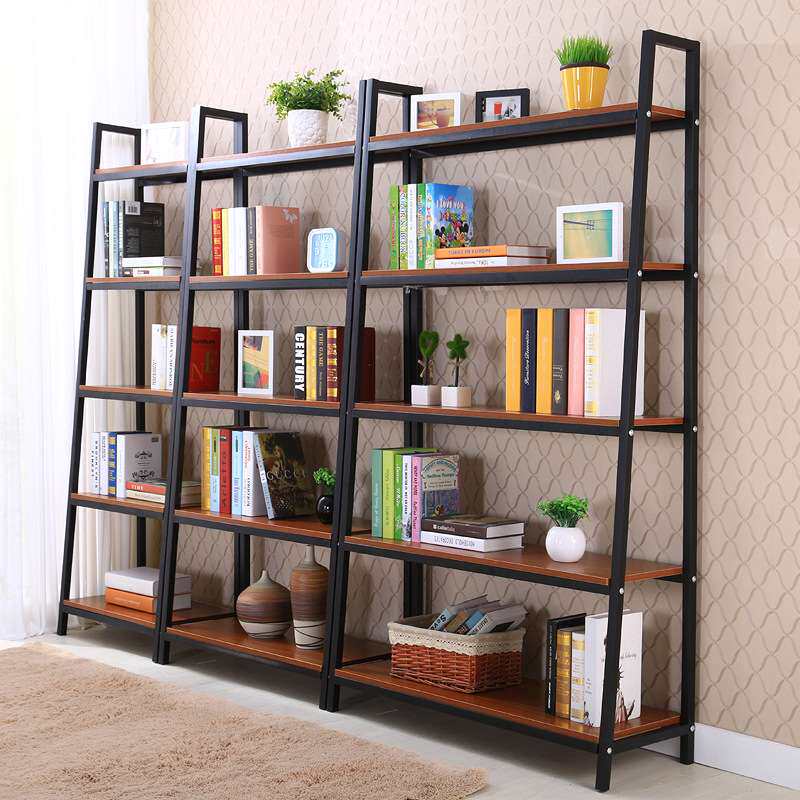 新款创意钢架组合落地置物架简易客厅多层展示架置地书柜 收纳