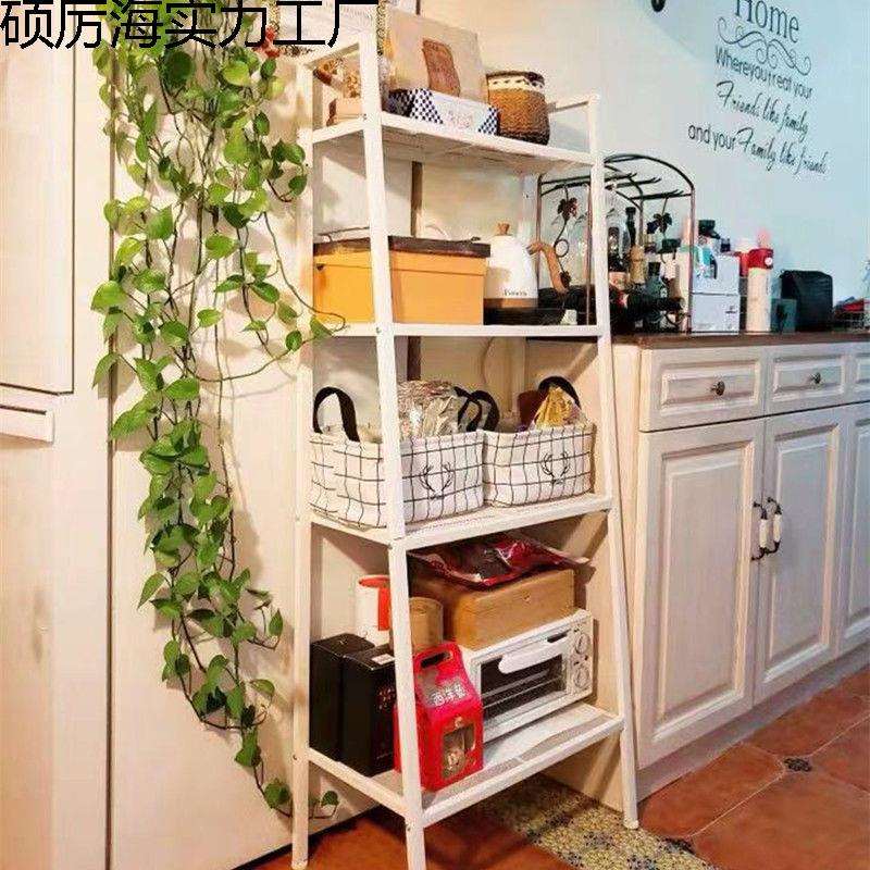 置物架厨房收纳架子多层铁艺书架落地客厅卧室置地式阳台花架