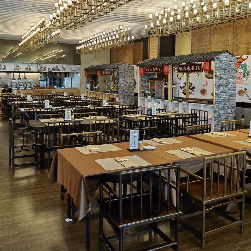 实惠工程单酒店区大饭店餐厅中餐厅西咖啡馆卡座沙发桌椅来图可做