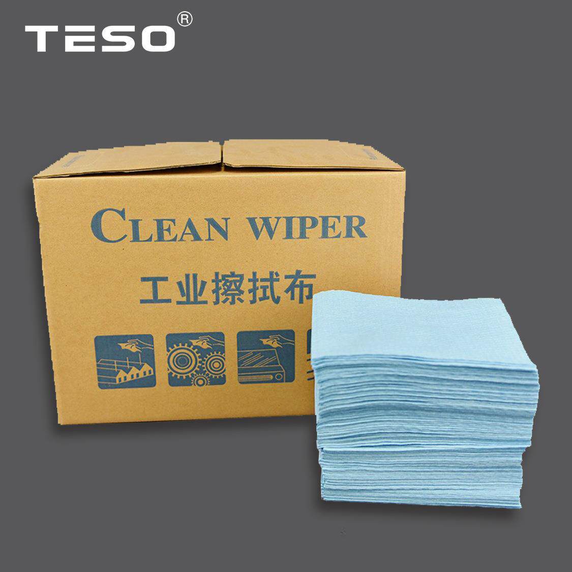 厂家71002工业专用蓝色无尘纸擦拭纸可折叠无尘擦拭布除尘纸