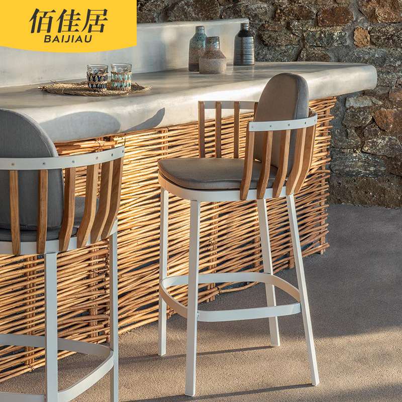 北欧户外桌椅餐椅柚木长桌简约休闲现代吊椅茶桌茶几餐桌藤椅椅子