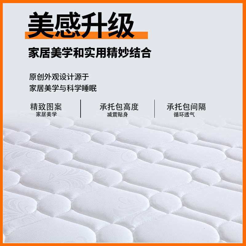 床垫家用弹簧床垫经济型1.5m/1.8m椰棕硬软垫20cm厚软硬两用