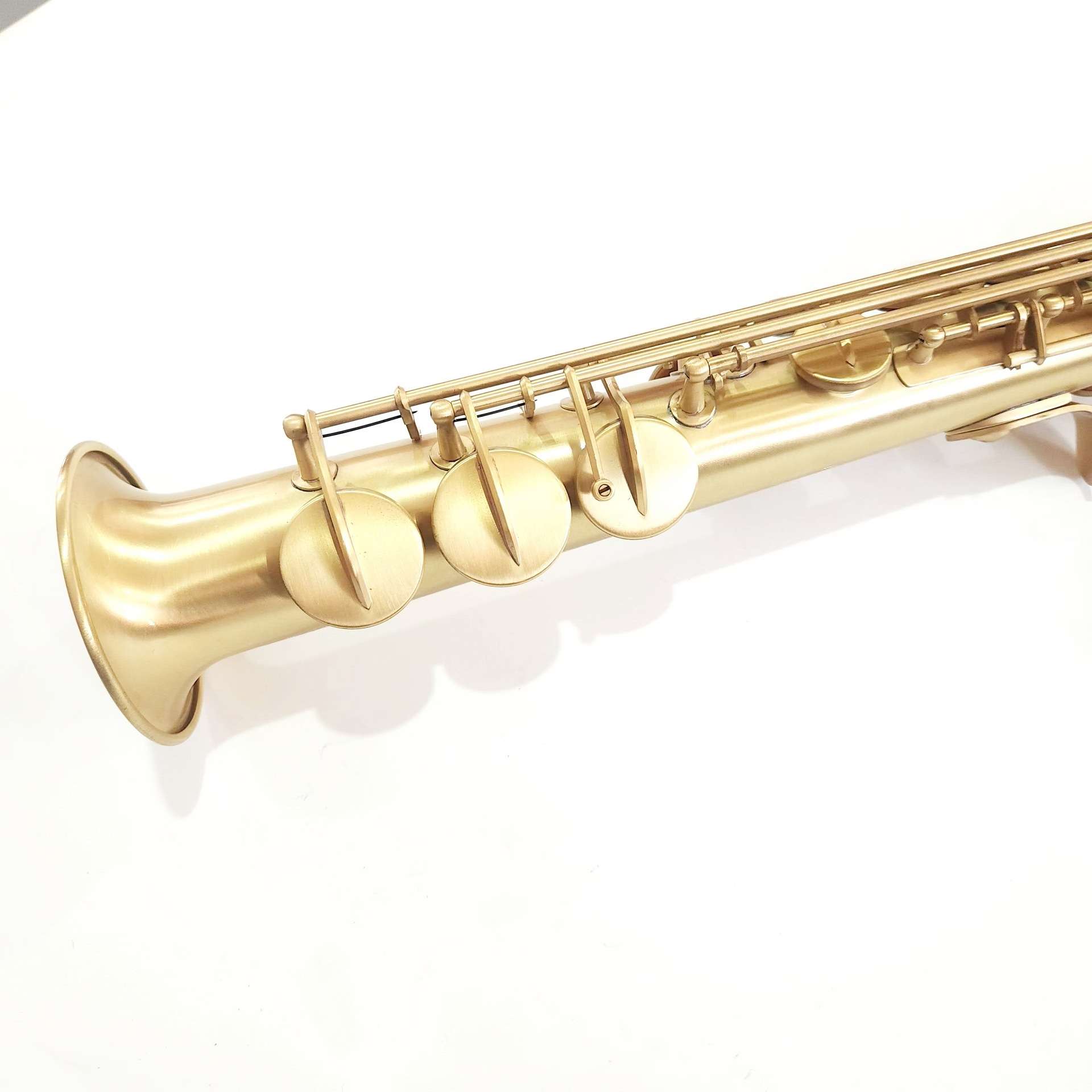 跨境降B调高音萨克斯仿古青拉丝表面一体管分体萨克斯专业SAX乐器