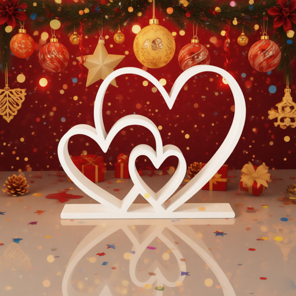 心心相印雕像摆件3D打印圣诞情人节桌面氛围布置居家软装好物爆款,家居饰品,桌面摆件,淘宝优惠券,粉丝福利购,淘宝优惠卷