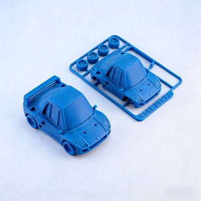 卡通版法拉利F40套卡3D打印1比64需自行拼装买1赠1供练手桌面摆件