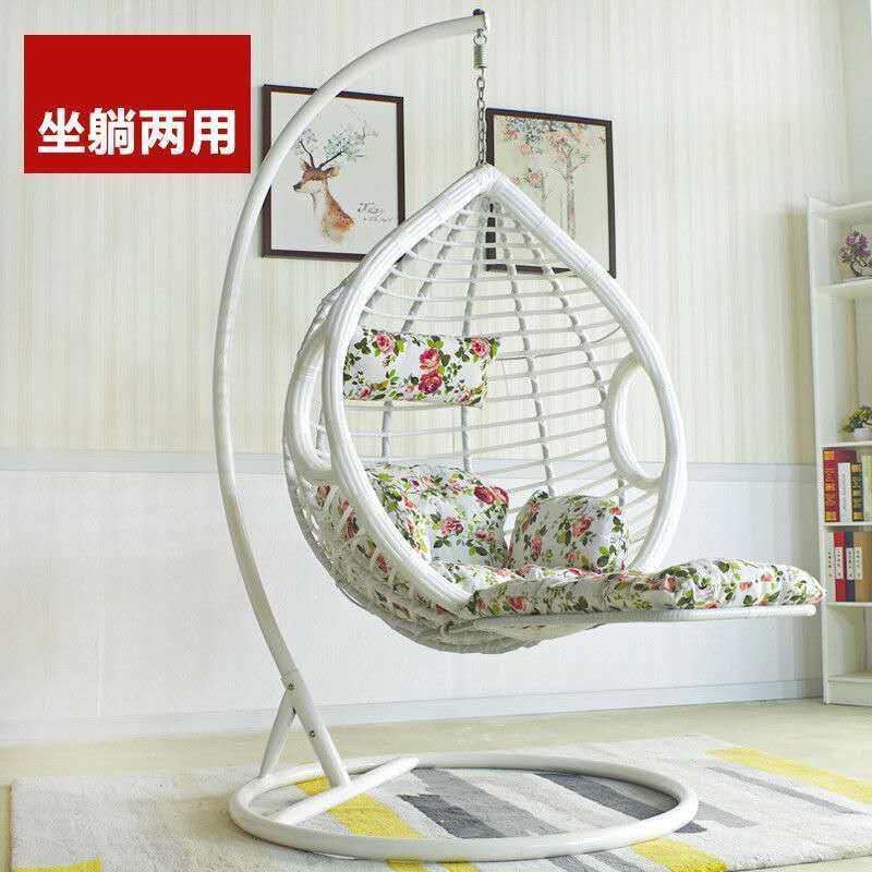 脚踏单人鸟巢吊篮藤椅吊椅秋千阳台吊篮椅户外摇摇椅藤编悬挂式