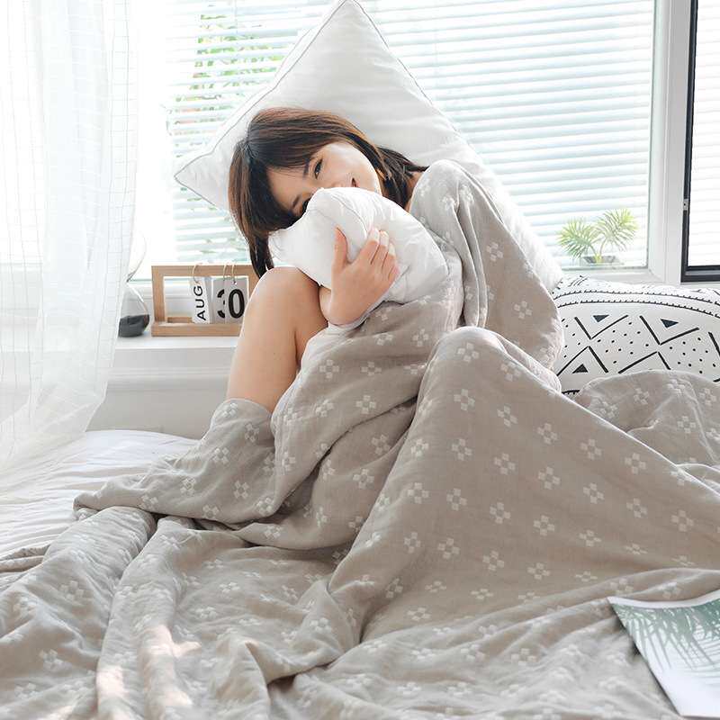 日式三层纯棉毛巾被单人双人夏季纱布毛巾毯全棉盖毯学生舒适盖被