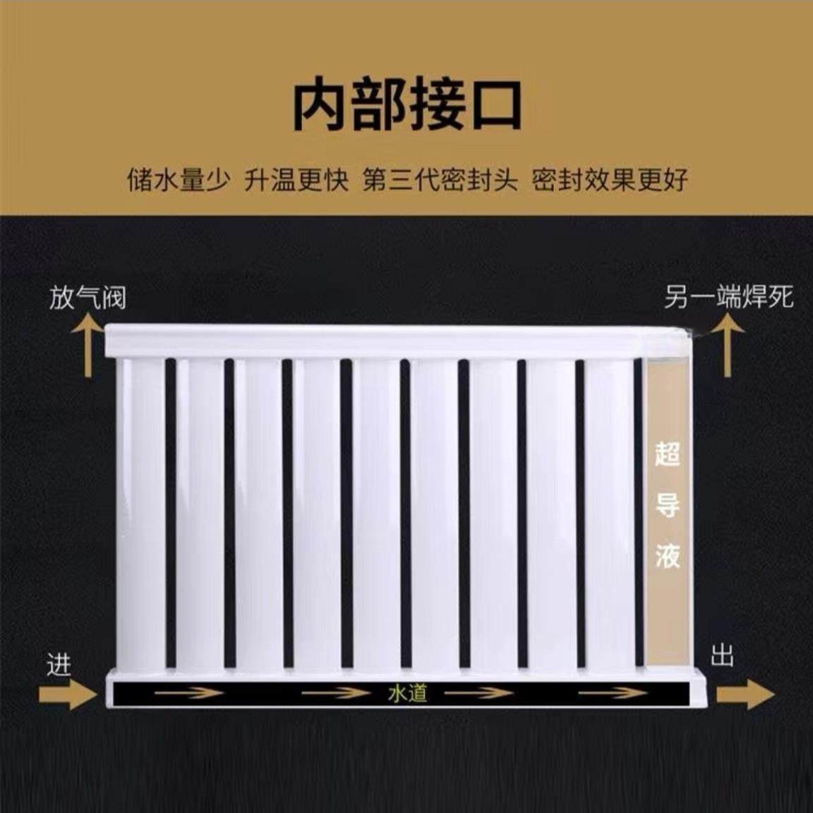 钢制超导片8050水暖散热器集中供暖碳钢承接工程暖气片碳钢暖气片