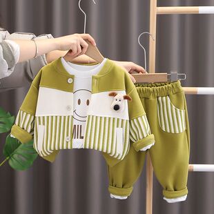儿童套装春秋装1一2-3-4岁童装春季小童男孩衣服痞帅宝宝套装