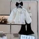 2026春秋新款 套装 儿童韩版 喇叭裤 洋气宝宝甜美圆领长袖 女童娃娃衫