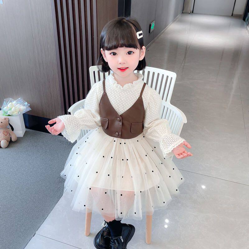 女宝连衣裙春秋子新款洋气