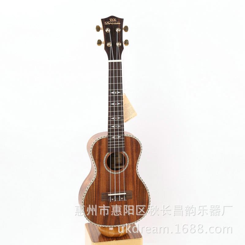 销售 24寸全单虎纹相思木夏威夷小吉他 ukulele尤克里里UC-CEK