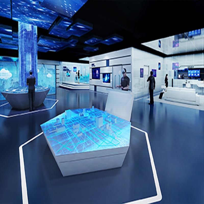 数字展厅展示柜多媒体数字化公司产品展柜台全息屏一体机广告机