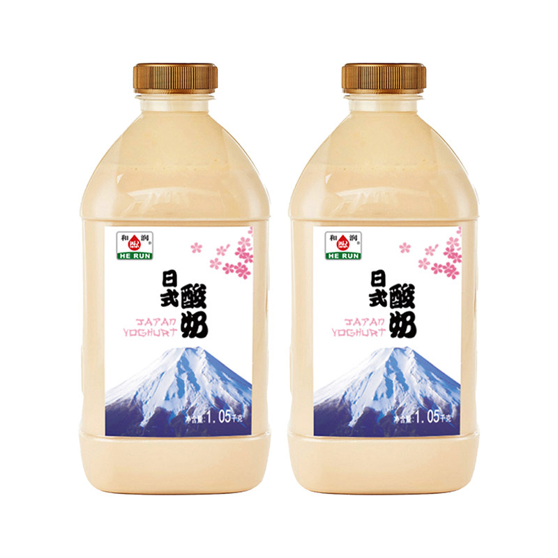 和润日式酸奶1.05kg*2桶低温酸奶