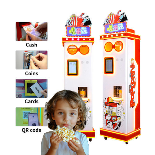The Automatic Popcorn Machine is Equipped With Card Payment