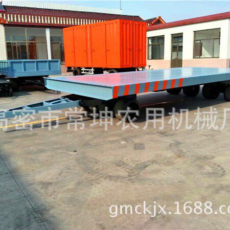 厂家供应 50吨平板拖车 重型设备运输车 厂内运输车