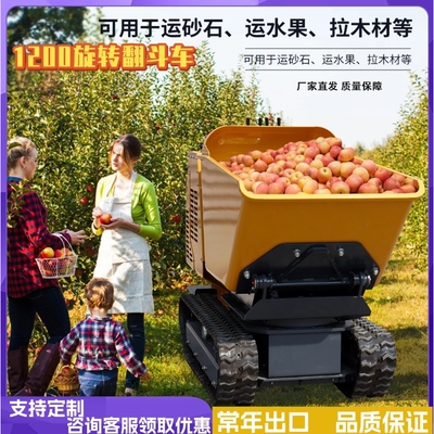 厂家出口加拿大mud buggy 果园农用旋转自卸车 工地砂石翻斗车